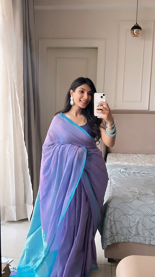 Pink And Sky Blue Taare Sitare
