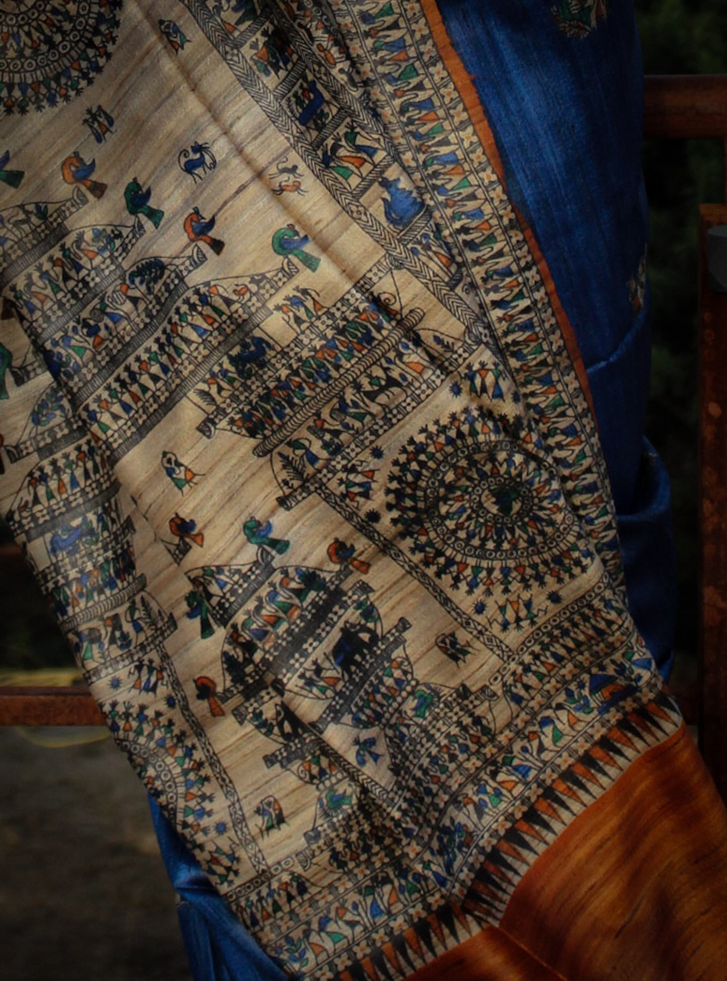 Royal Blue Madhubani Pyarr
