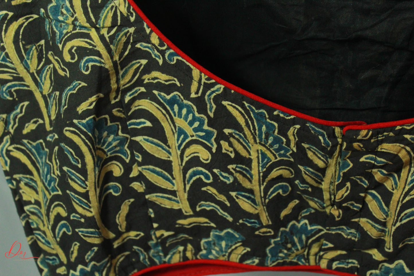 Green Ajrakh Sleeveless Blouse